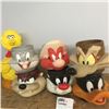Image 1 : LOT342: Combo: Looney Toons Mugs (6) & Big Bird Cookie Jar