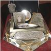 Image 1 : LOT424: Ladies Mirror Tray w/Silver Theme