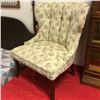 Image 1 : LOT479: Floral Pattern Wing Back Parlor Chair
