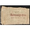 Image 2 : 1863 Seventy Five Cents State of South Carolina Obsolete Bank Note