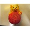 Image 1 : Cat Chalk Ware Yarn Wall  Holder
