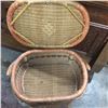 Image 4 : Early 1900's Sewing Basket Stand-Rope Wicker 27" T 18" W