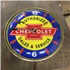 Image 3 : Chevrolet Clock 14" Electric "works" Adv. Glass flat outside glass bubbled