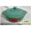 Image 1 : Jadite Anchor Hocking Fire King 2000 Oval Casserole/Lid