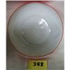 Image 2 : White/Pink Band 8.5" Fire King Mixing Bowl
