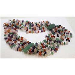 Natural Gems Stones Multi Stones Necklace
