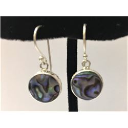 Abalone Shell Earring Sterling Silver 3.7g