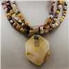 Image 3 : Mookaite Necklace With Pendant Cream