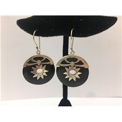 Sterling Silver W/ Wood Earring