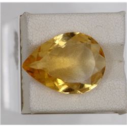 9.18ct Natural citrine pear cut