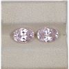 Image 1 : 2.13ct Morganite oval match pair cut