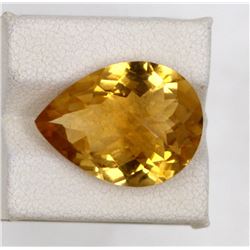 11.54ct Natural citrine pear cut