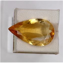 11.75ct Natural citrine pear cut
