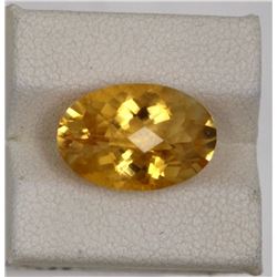 6.46ct Natural citrine oval cut