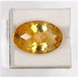 12.48ct Natural citrine Oval Cut