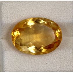 7.89ct Natural citrine oval cut