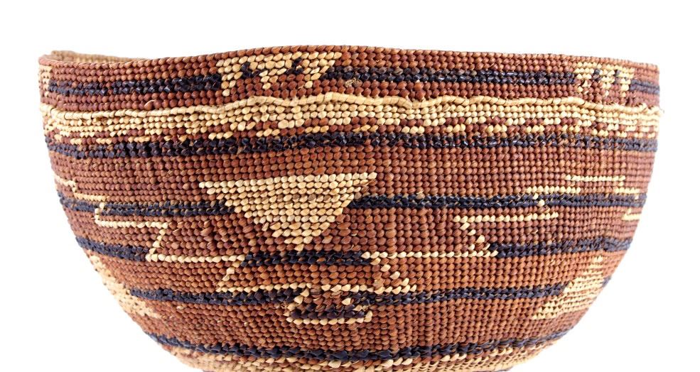 Yurok Native American Indian Cap Basket