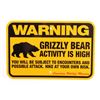 Image 1 : Grizzly Bear Warning Sign from Canada