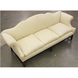 Chippendale Style Antique Camel Back Sofa