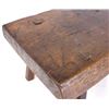 Image 4 : Primitive Hog Bench Coffee Table c. 1850's