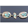 Image 2 : Navajo Sterling Silver 12K Turquoise Concho Belt