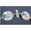Image 3 : Navajo Sterling Silver 12K Turquoise Concho Belt