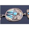 Image 8 : Navajo Sterling Silver 12K Turquoise Concho Belt