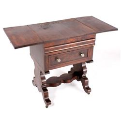 Empire Style Drop-Leaf Secretary Pen Table c. 1840