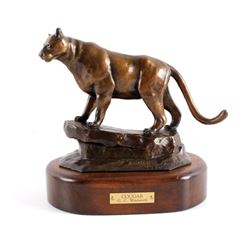 G.C. Wentworth Cougar Bronze Sculpture