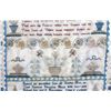 Image 12 : Early American Needlework Sampler circa 1818
