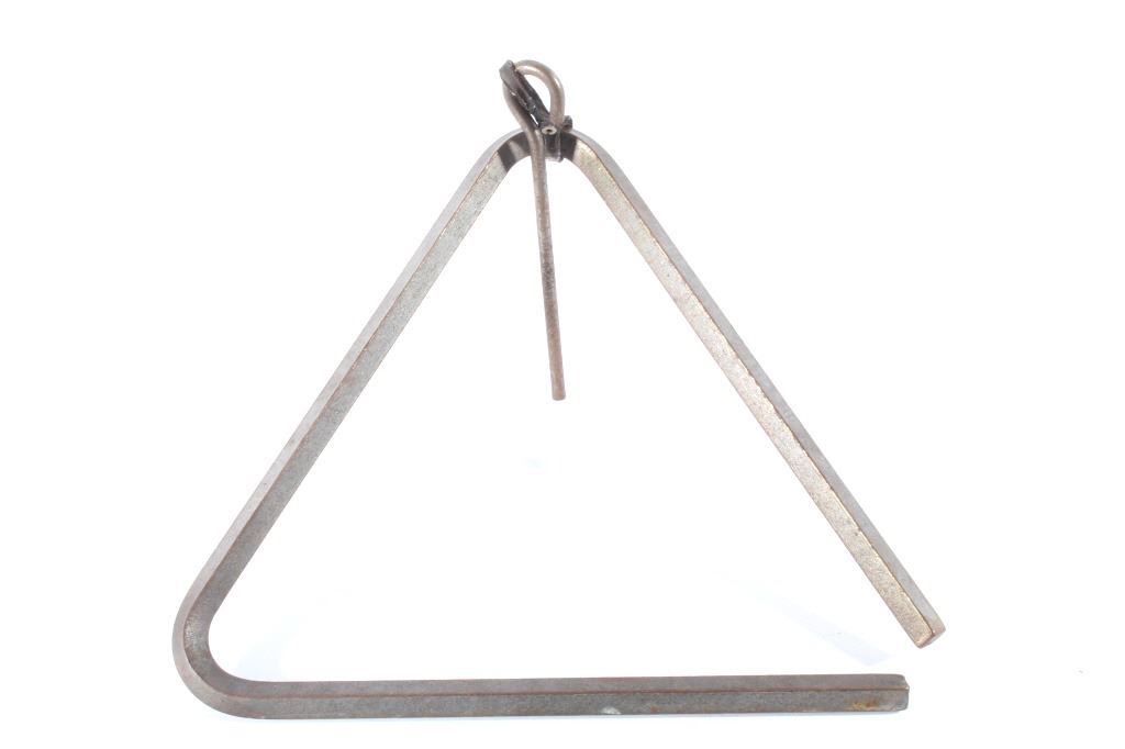 Hand Forged Wrought Iron Triangle Dinner Bell