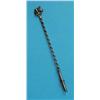Image 1 : A silver dip pen, with griffon finial, supported on a reeded twistwork stem, unmarked 6.5ins...