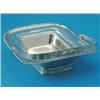 Image 1 : An Edwardian rectangular pierced silver cake basket, with reeded handle and gadrooned rim, makers...