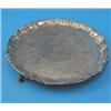 Image 1 : A George II silver salver, with engraved foliate decoration and central cartouche within a shell...