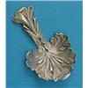 Image 1 : A Victorian silver caddy spoon, modelled as an acanthus leaf, maker J.T. Birmingham 1841...