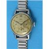 Image 1 : A gentleman's steel Universal wrist watch, with calendar and moonphase dial...