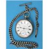 Image 1 : A Victorian silver keywind lever pocket watch with movement and dial signed Naylor, Barnoldswick,...