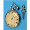 Image 1 : A 19th century French gold quarter repeating pocket watch with monogrammed case, pendant cap repe...