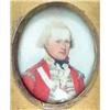 Image 1 : 19th C English School watercolour on ivory miniature, Portrait of an army officer, Oval, 2 x 1.75...