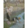 Image 1 : W St Clair Simmons (Exh. 1880-1917) watercolour, Washing clothes in a stream, signed and inscribe...