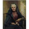 Image 1 : 19th C Scottish School oil on canvas, Portrait of an elderly lady, 15 x 12 ins....