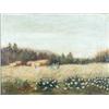 Image 1 : English School oil on canvas, Figures and windmill in a landscape, 17 x 18.5 ins. and an oil of f...