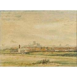 Alfred William Rich (1856-1921) watercolour, Cathedral city, signed, 11 x 15 ins....