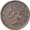 Image 3 : Choice BN Uncirculated 1857 Half Cent 1857 Half Cent C-1, B-1. Rarity-2. MS-63 BN PCGS.