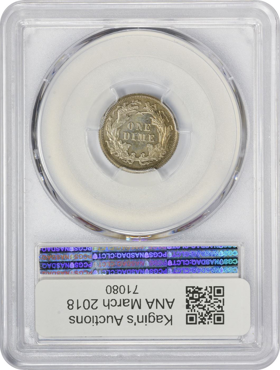 Proof 1874 Arrows 10¢ 1874 Dime Arrows. Proof-61 PCGS.