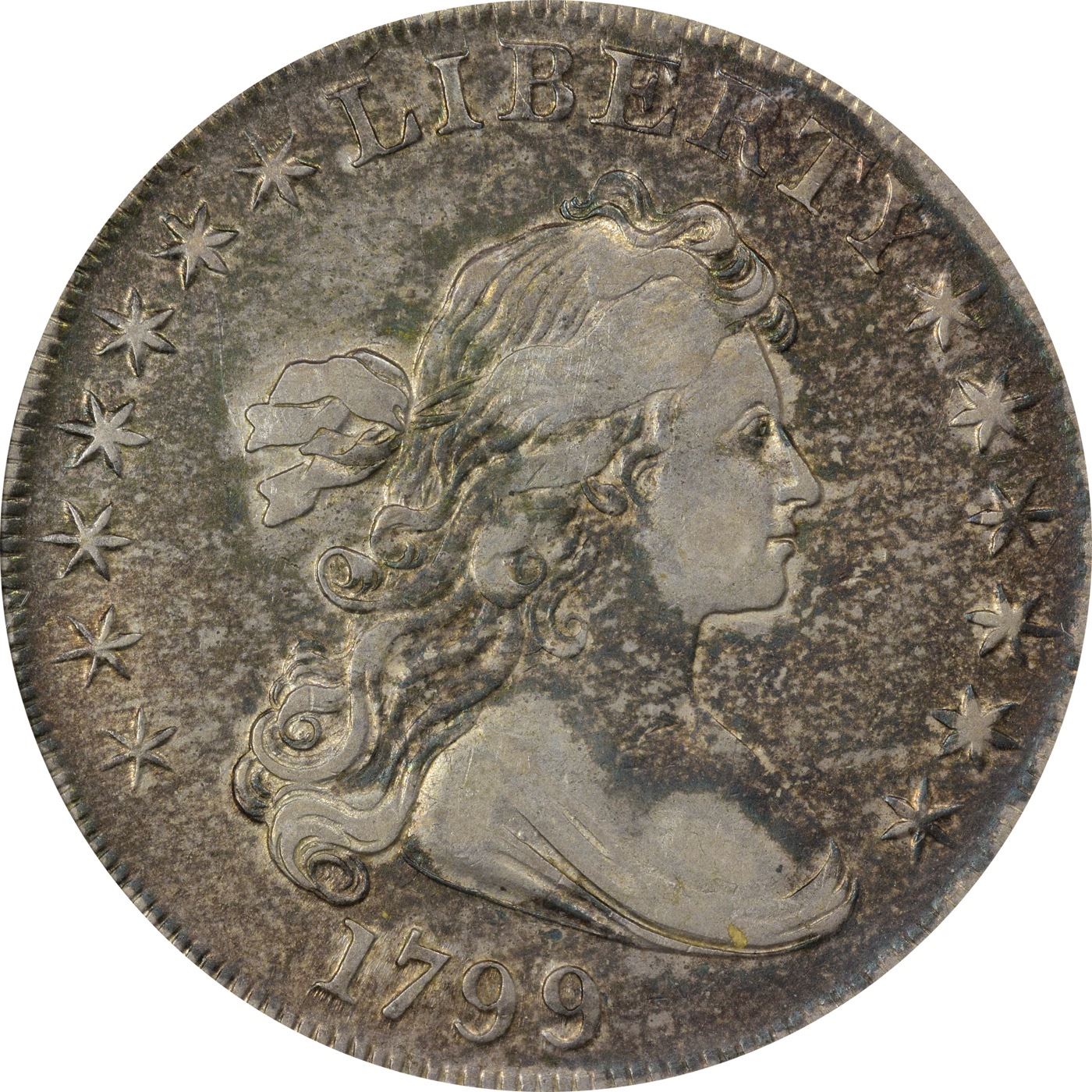 VF Details 1799 Dollar 1799 Dollar B-17, BB-164. Rarity-2. VF Details ...