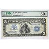 Image 1 : $5 Federal Essay Proof Fr. 277. 1899 $5 Silver Certificate. PMG About Uncirculated 55 EPQ.