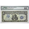 Image 2 : Fr. 278. 1899 $5 Silver Certificate. PMG Choice Uncirculated 64.