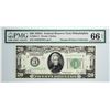 Image 1 : Fr. 2051-C. 1928A $20 Federal Reserve Note. Philadelphia. PMG Gem Uncirculated 66 EPQ.