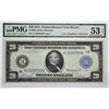Image 1 : Fr, 966. 1914 $20 Federal Reserve Note. Blue Seal. Boston. PMG About Uncirculated 53 EPQ.